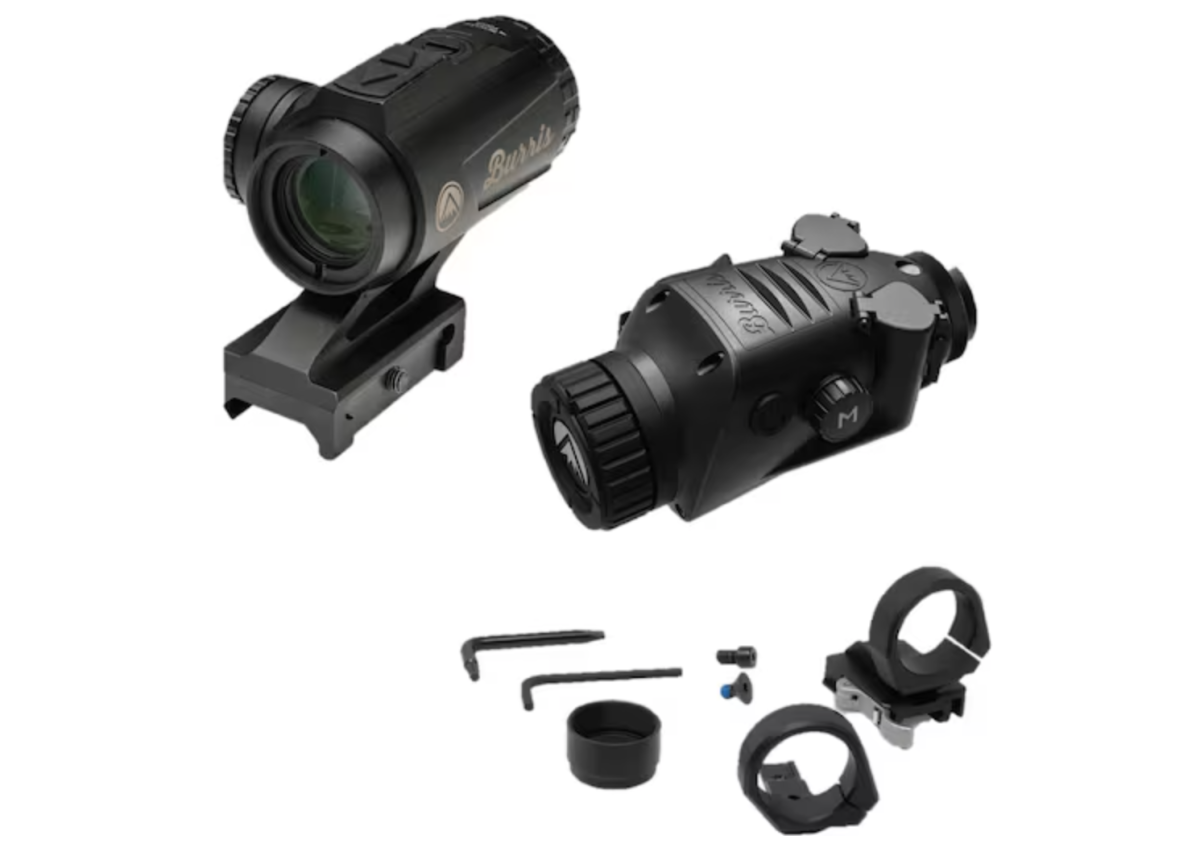 Burris BTC35 V3 Thermal Clip-On with RT-3 Prism Sight Ballistic 3X Dot with Picatinny Mount Matte Black